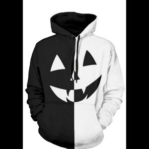 Black & White Jack’O’Lantern Hoodie